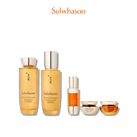Sulwhasoo Concentrated Ginseng Renewing 2 pcs Set (Concentrated Ginseng Renewing Water and Emulsion) (Worth $389)