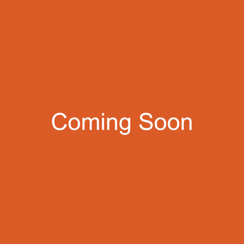 The white text "Coming Soon" is prominently displayed on an orange background.